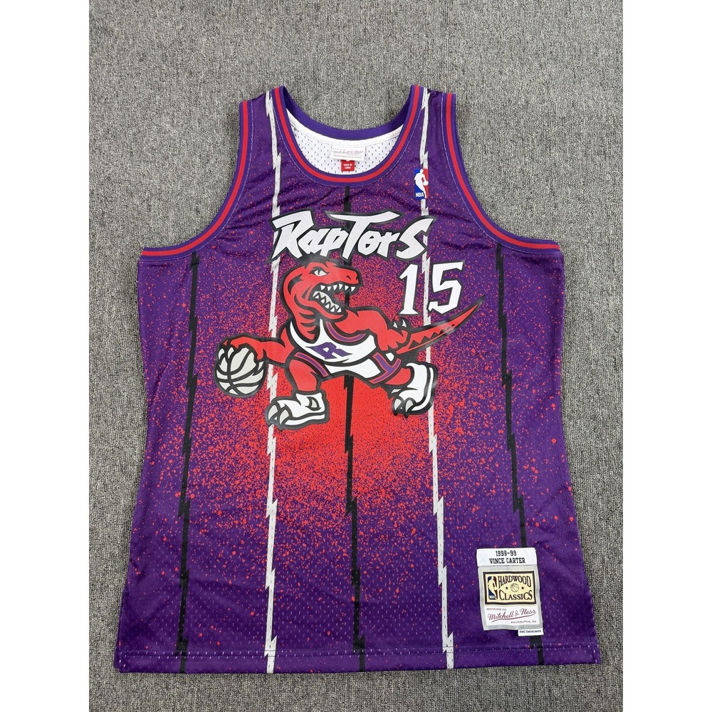 Toronto Raptors Jersey Mens Large‎ Purple Mitchell & Ness Vince Carter 15